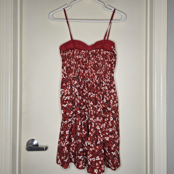 NWT Band of Gypsies red  floral print mini dress - Picture 3 of 7